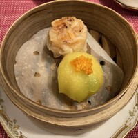 中国料理柳城 - 海老蒸しギョーザ、シューマイ(キッズセット)