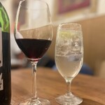 バルヨバナシ - ◯ライムサワー¥500
…こちらは親友が♪