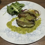 kitchen俊貴 - 鮑のステーキ＆北海道産のソテー