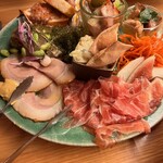 自家製パスタと炭火焼き Cinque5 - 前菜盛り合わせ