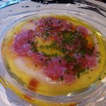 ア・ニュ ルトゥルヴェ・ヴー - ホタテ貝と紅芯大根　２色のスープ