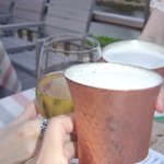 イカリヤ食堂 - 真鍮のビアグラスで乾杯。（2011.7月）