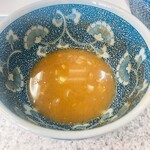 中華そば土屋商店 - スープ割りをいただきます