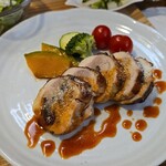 キッチン ブルー グローブ - ガランティーヌのアップ