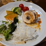 キッチン ブルー グローブ - 再びワンプレート