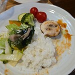 キッチン ブルー グローブ - 最後のワンプレート