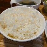 キッチン ブルー グローブ - ご飯大盛りのアップ