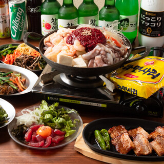 飲み放題付き◎韓国鍋が楽しめる全5コースは4,000円～