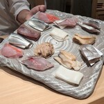 神田錦町 鮨たか晴 - 当日のネタ♡♡♡