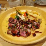 カジュアルフレンチBar 7FUKU - ハーフサーロインステーキ