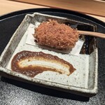 神田錦町 鮨たか晴 - 「車海老のクリームコロッケ」