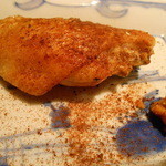 じどりや 穏座 - 雌手羽先の塩焼き　山わさびと香川産かめびし醤油のフリーズドライ