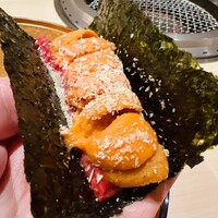 恵比寿 うしみつ - これも丸山の海苔が良い仕事をしています