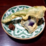 百姓屋敷 じろえむ - お味噌で食べる天ぷら　絶品