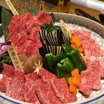 和牛 まつした - 松コース・・・中落ちカルビ/バラ/柔か赤身