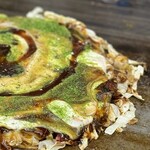 お好み焼き ふじや - 「ふじや」さんの『すじ肉』を存分に堪能できるのが
      この洋食焼きかなぁーーーと実感 (n´v`n)