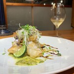 ブラッスリー 航 - 太刀魚のフリット
      　〜香味野菜とハーブビネガーソース〜