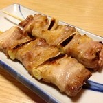 Yakitori Toriichi - 豚バラ串：130円