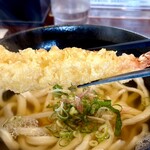 うどん工房かたつむり - 大きな海老天
