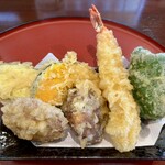 うどん工房かたつむり - 天ぷら6品