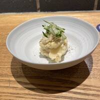 深夜食堂GAMIN - ポテサラ、登山できそうな盛付け