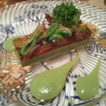 シェ・ヒャクタケ - グリーンピースのムースリーヌ　