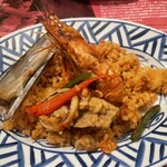 sangria - パエリアを分けていただいたあと