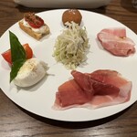 Neh.via - 前菜盛合せ　見た目は普通なのにどれも美味かった