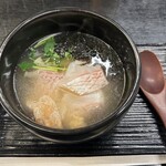 奥の湯 湯元館 - 鯛茶漬け（だし入り）