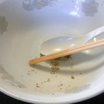 中華そば 七郎 - 完食