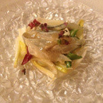 リストランテ ラ・バリック トウキョウ - 冷前菜　
      サヨリのマリネ　アンチョビソース
      