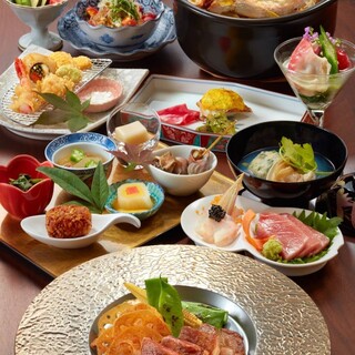 福島のお酒と相性抜群な月替わりのコース料理。記念日やご会食に