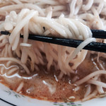 楽天食堂 - もちもちの中太麺