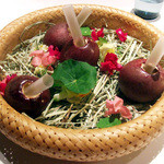 フロリレージュ - 沖縄産 パッション・フルーツのムースとライムのジュレ(ディナー)