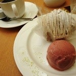 パティスリー・アンピフルリ - モンブラン　やっぱり大きい～