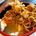 もみの木 - 焼きそば丼ひつまぶし風(スープを全部入れてお茶漬け風に食べると衝撃の美味しさに変わります)