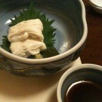 梅の花 - 湯葉刺し。