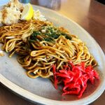 もみの木 - もみの木名物から揚げ焼きそば1