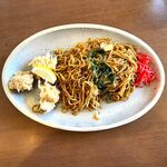 もみの木 - もみの木名物から揚げ焼きそば2