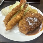 花もめん - 海老・とんかつ定食