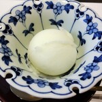 壽の勇介 - デザート　柚子シャーベット