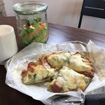 Cafe 明日葉 - 明日葉ピザセット