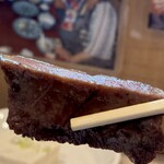 萃萃 - 普通に美味しい。OKストアで買える厚切り焼肉用牛タンの厚さ。