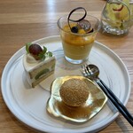THE GARDEN - 季節のショートケーキ、マンゴープリン、胡麻団子