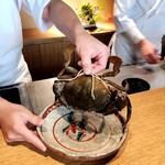 日本料理FUJI - ガザミのハサミがおっきいです