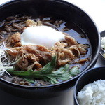 SOBAMOCO - すき焼き風温玉そば