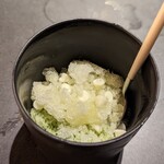 くく はなれ - バジルとメロンのアイス