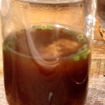 鮨処 一石三鳥 - グラスで赤出汁！