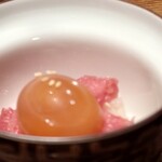 鮨処 一石三鳥 - 焼鳥でいうところの提灯。金柑。とろみがすごい。