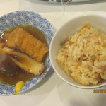 朝日屋 - おでんと竹の子ごはんセット